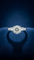 Sapphire Ring Set In Platinum